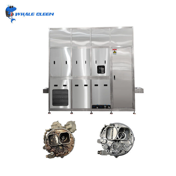 High Efficiency Double Solvent Ultrasonic Cleaning Machine With  PLC Control For Electronics