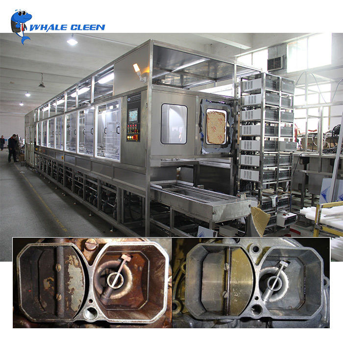 Multi-Tank Ultrasonic Vacuum Cleaning Machine with Robotic Arm Custom Industrial Parts Washer