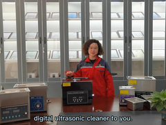 منظف ​​بالموجات فوق الصوتية على سطح الطاولة من التيتانيوم الأسود